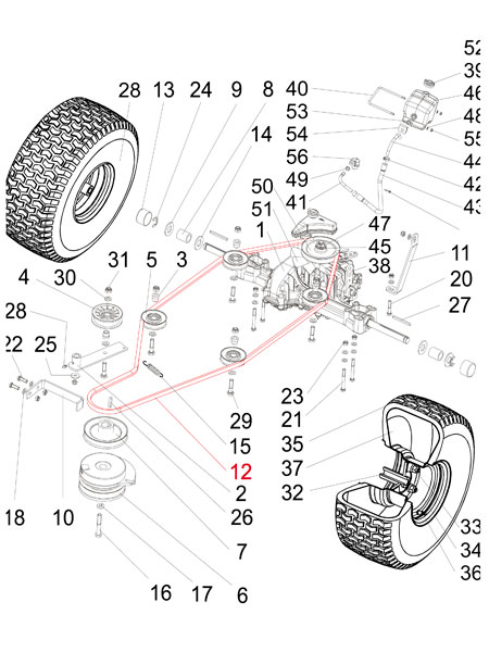 ersatzteile-rasentraktor-keilriemen-fahrwerks-antrieb-silvertrac-max-2200-und-4wd-kokotech Keilriemen Fahrwerks-Antrieb Silvertrac MAX 2200 und 4WD