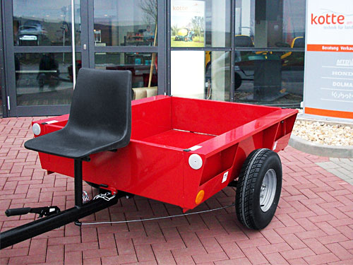 Anhänger bis 500 kg Zuladung optionale Gitterbordwanderhöhung