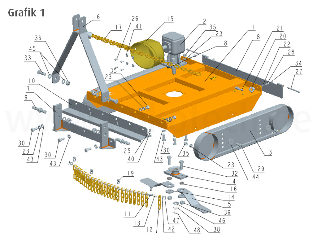 expl-azm-01 Ersatzteilanfrage Sichelmähwerk AZM