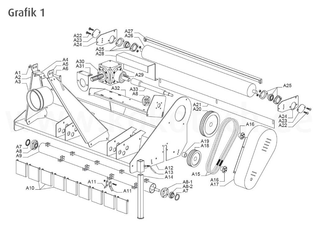 expl-traktormulcher-trt-01 Ersatzteilanfrage Mulcher TRT