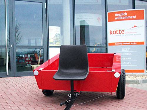 HV500 in Rot lackiert (optional: grün / blau)